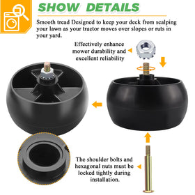 Techecook bolts and locknuts for secure 734-04155 wheel installation