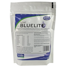 TechMix Bluelite goat powder bag offers hydration support and quick energy for goats.