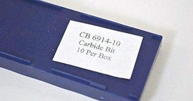 Technicians Choice negative rake bit 10pk compact case keeps bits organized.