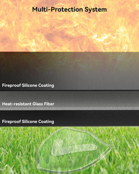 Techstarry fireproof coating closeup shows heat resistance for outdoor surfaces.