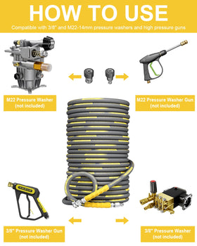 Includes M22-14mm adapters for universal pump compatibility