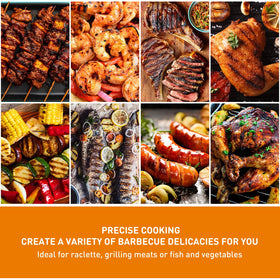 Techwood Electric BBQ Grill portable countertop unit for patios and balconies