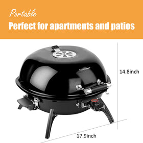 Techwood Electric BBQ Grill side control panel enables precise temperature adjustments