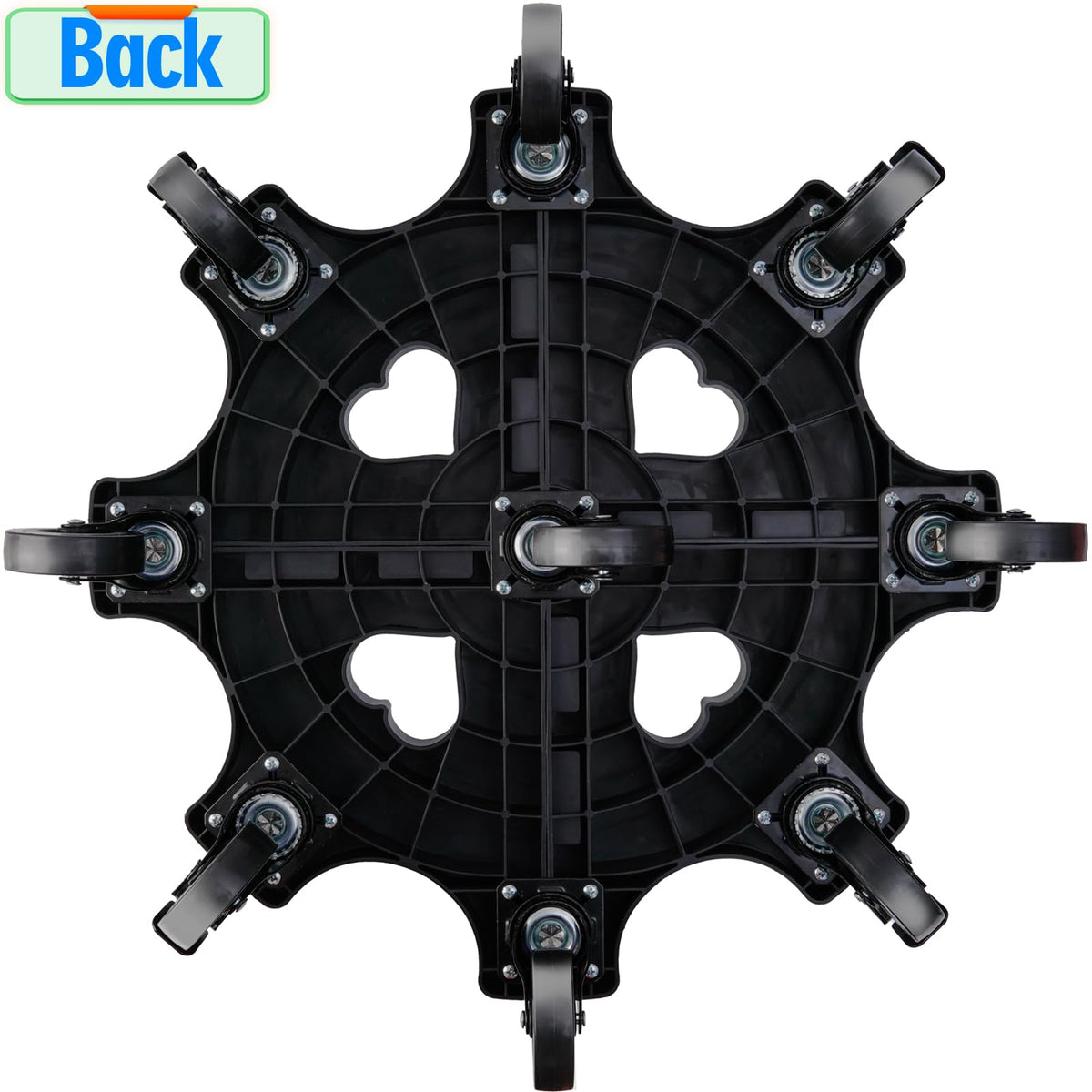 TECHYANG 3-inch casters enable 360-degree rotation and easy positioning