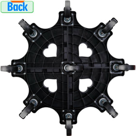 TECHYANG 3-inch casters enable 360-degree rotation and easy positioning