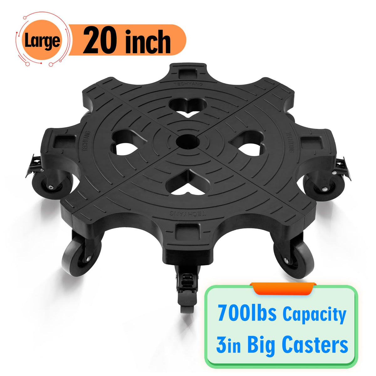 TECHYANG easy 3-step assembly saves time during setup