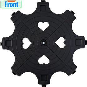 TECHYANG black heart-shaped caddy for stylish indoor use