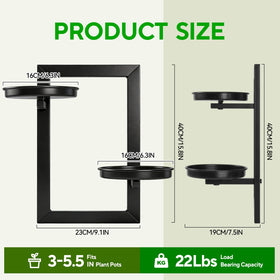 TECKED 2-pack wall planters set creates a coordinated indoor vignette.