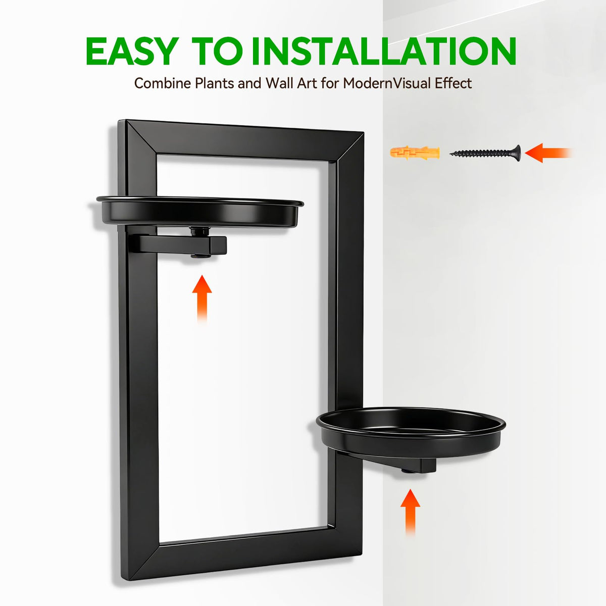 TECKED wall-mounted planter for vertical garden displays greens stylishly.