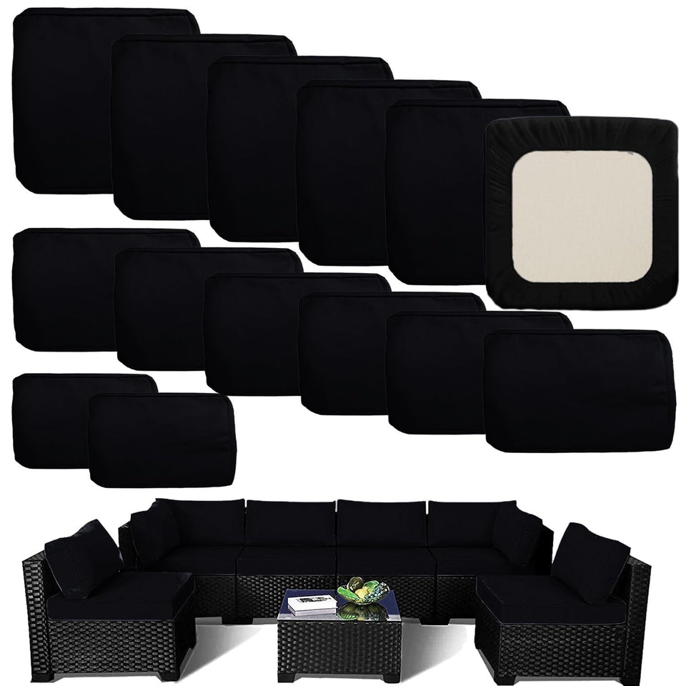 TECOSARA seat cushion covers protect and refresh outdoor seating