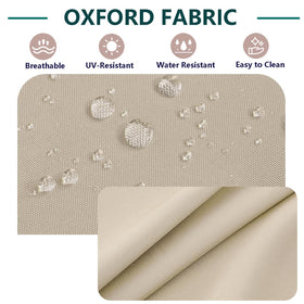 TECOSARA small waist covers in beige, tailored fit for mid cushions.