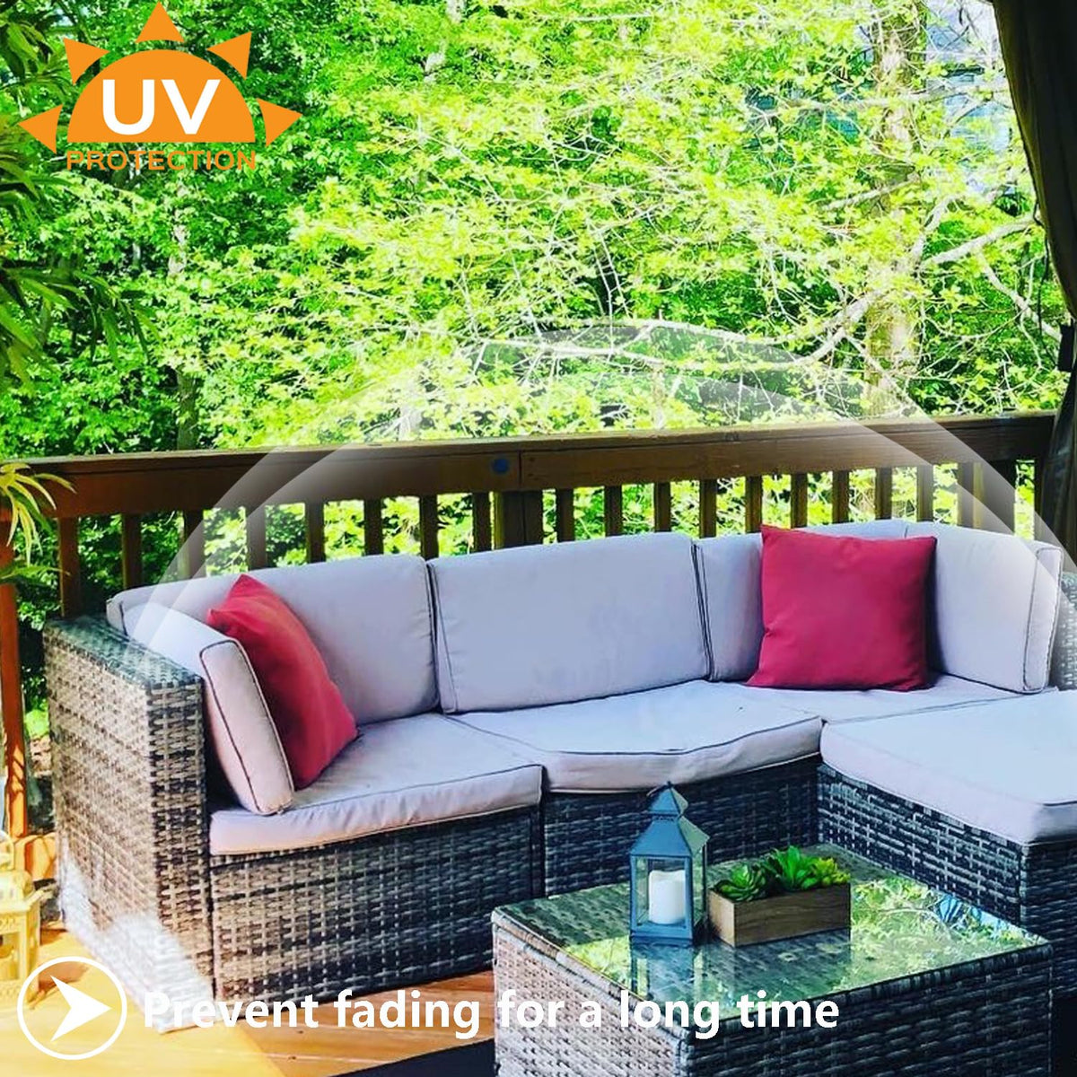 TECOSARA vibrant color options, refreshing patio aesthetic.