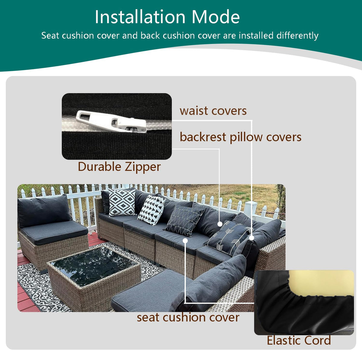 TECOSARA waterproof Oxford fabric protects cushions from rain