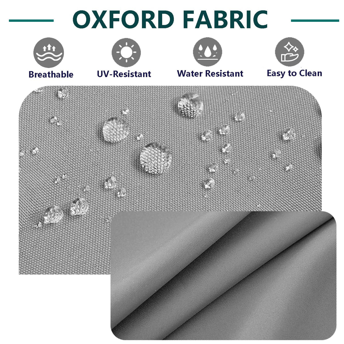 TECOSARA zipper detail on backrest cover, secure and easy to wash.