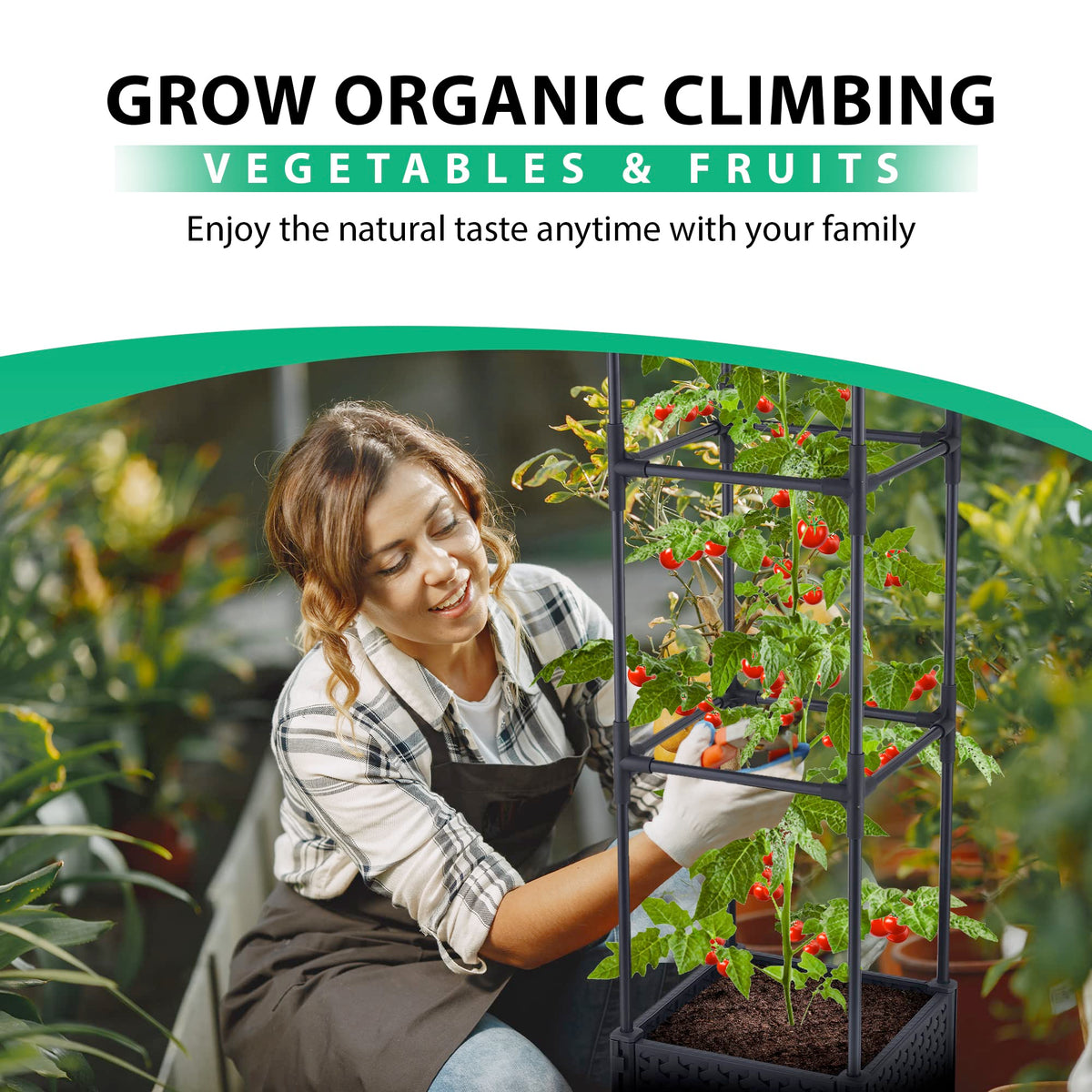 TeCreatio included pruner supports easy trimming for left and right-handed users.