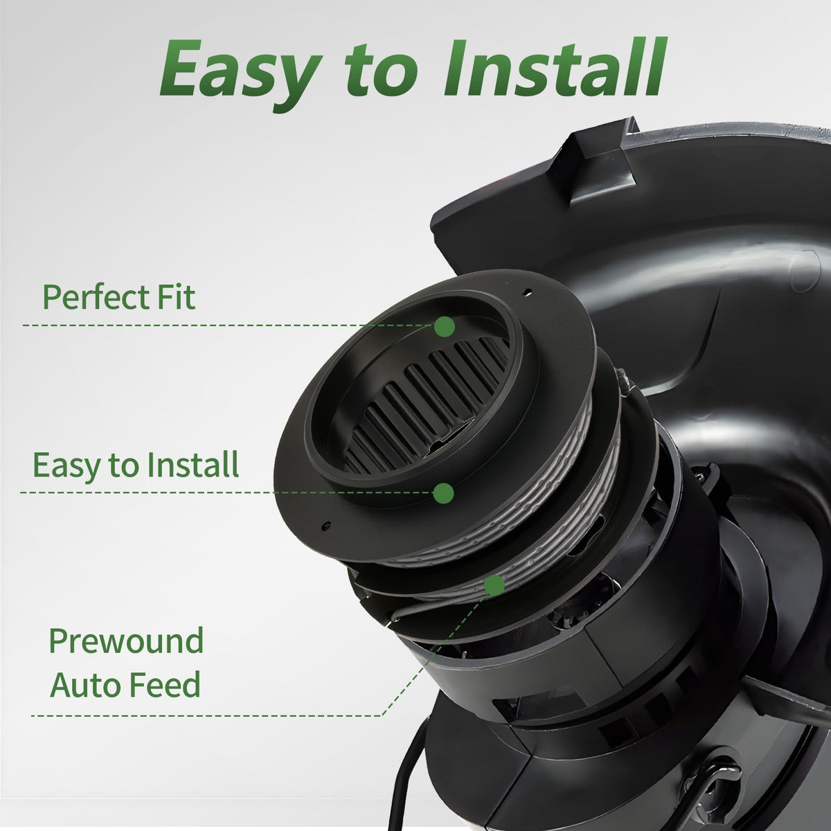Compatible with Greenworks 80V ST80L200 front-mount trimmers and select ST60 models.