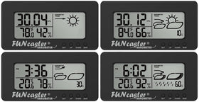 TecScan FUNcaster mounted on golf cart dashboard for real-time weather awareness.