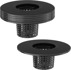 Tectsia 6-inch net pot lid on a standard bucket for easy hydroponics setup.
