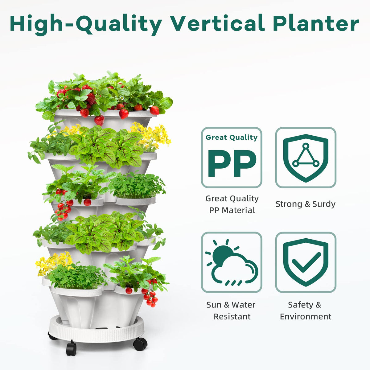Tectsia capacity up to 20 plants in a compact footprint.