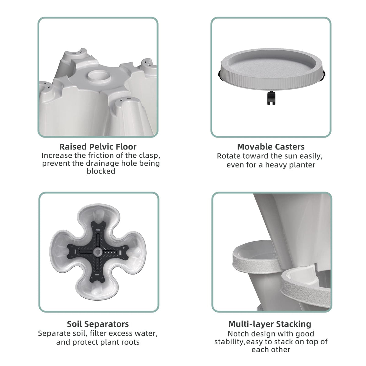 Tectsia rolling garden saucer enables easy relocation