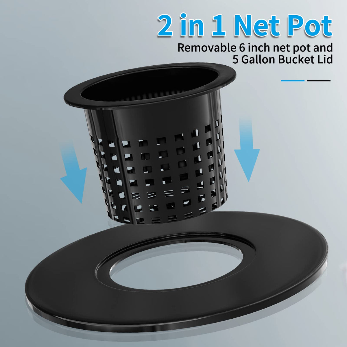 Tectsia separable net pot 6in-wide ideal for orchids and hydroponics.