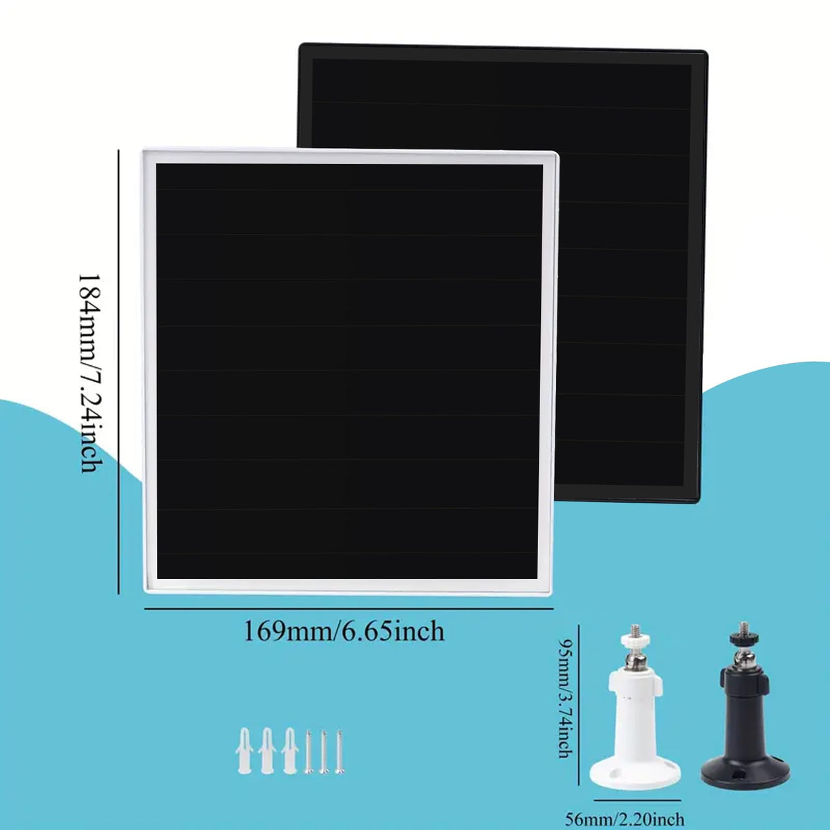Teczckc IP65 waterproof solar panel withstands rain and snow.