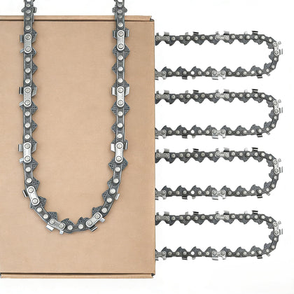 TEEANEES 6-inch chain pack ready for replacement in a cordless saw.