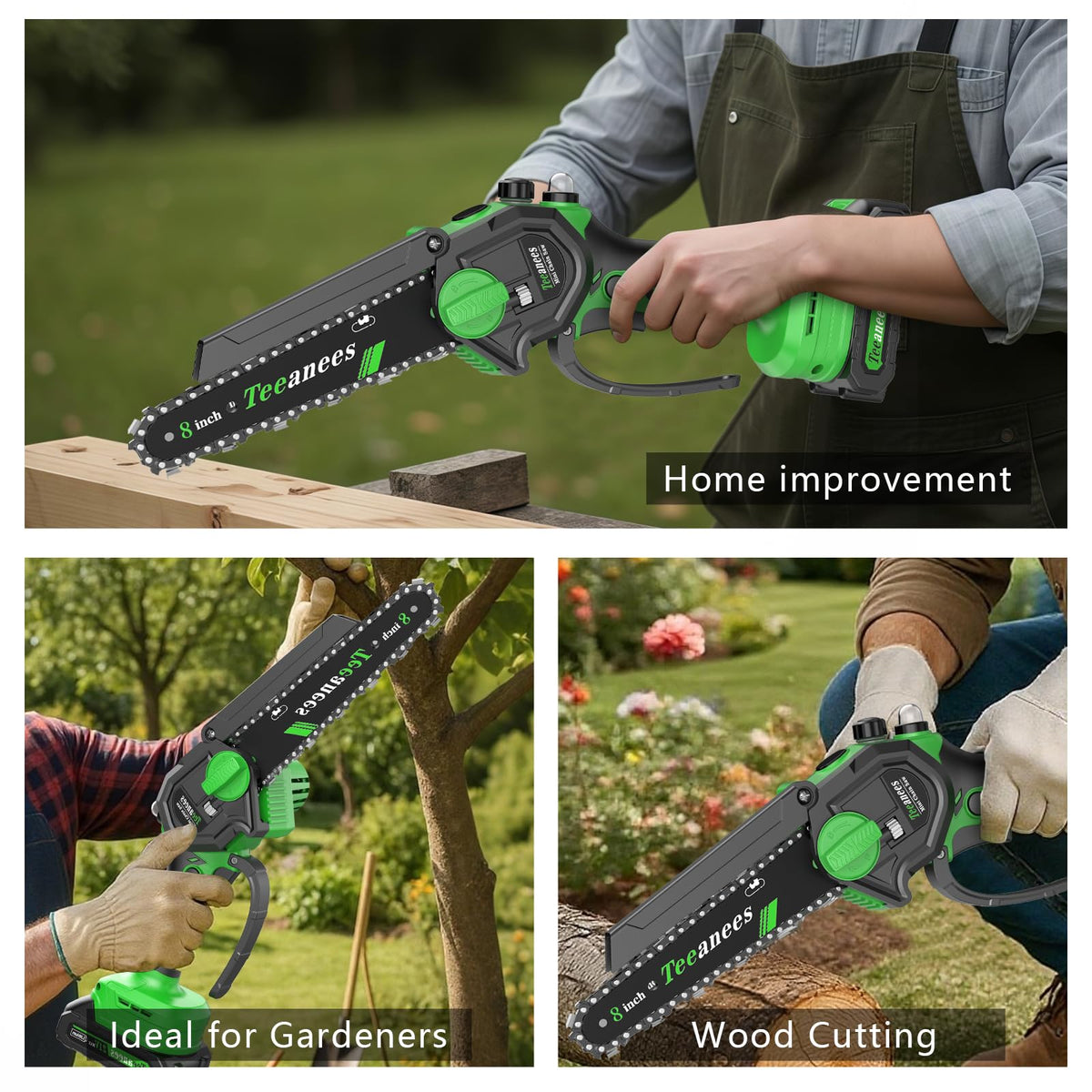 Compact weight and dual-bar design ideal for garden maintenance and campsite use.
