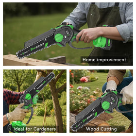 Compact weight and dual-bar design ideal for garden maintenance and campsite use.