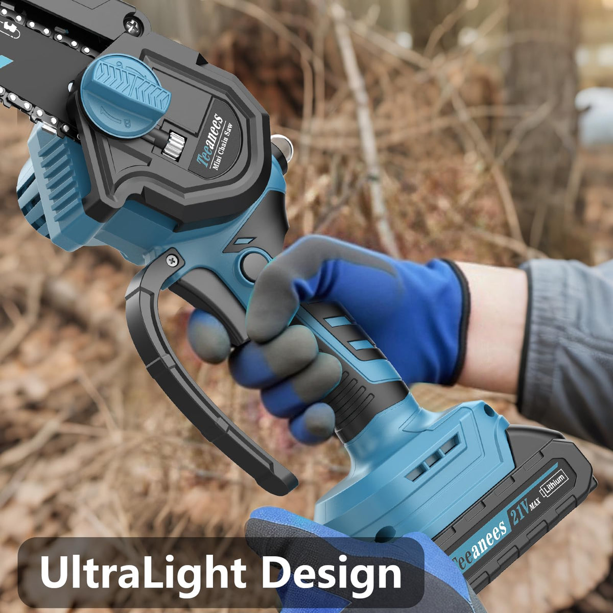 TEEANEES dual 2000mAh batteries with indicator for uninterrupted outdoor work