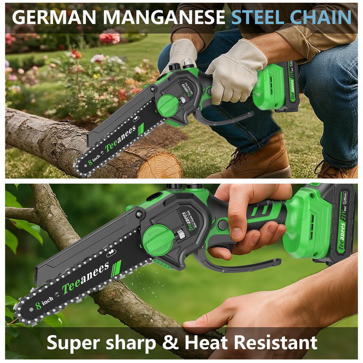 Ergonomic anti-slip handle reduces fatigue during extended use.
