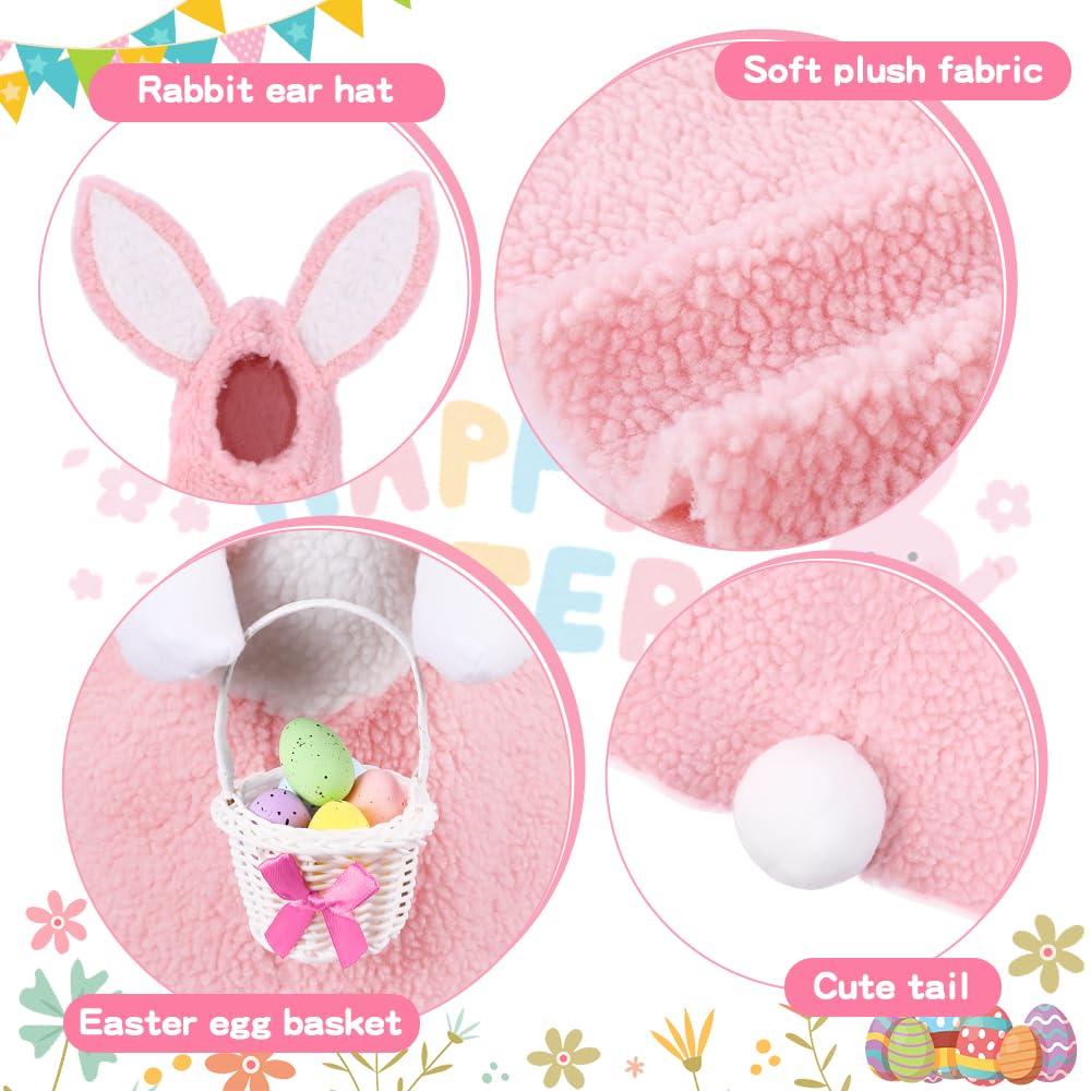 Teeanzo pink basket with bow complements the goose outfit