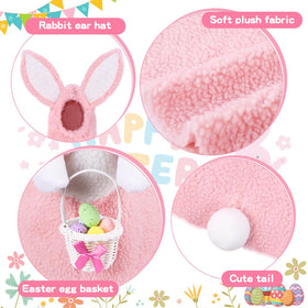 Teeanzo pink basket with bow complements the goose outfit