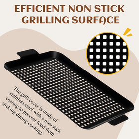 Teecyhooo backyard BBQ setup with large and small trays for flexibility.