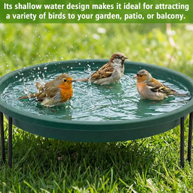 Teecyhooo garden bird bath decor inviting birds to yard