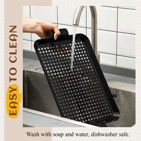 Teecyhooo dishwasher-safe grill trays simplify post-meal cleanup.