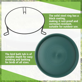 Teecyhooo outdoor bird feeder water bowl inviting garden wildlife