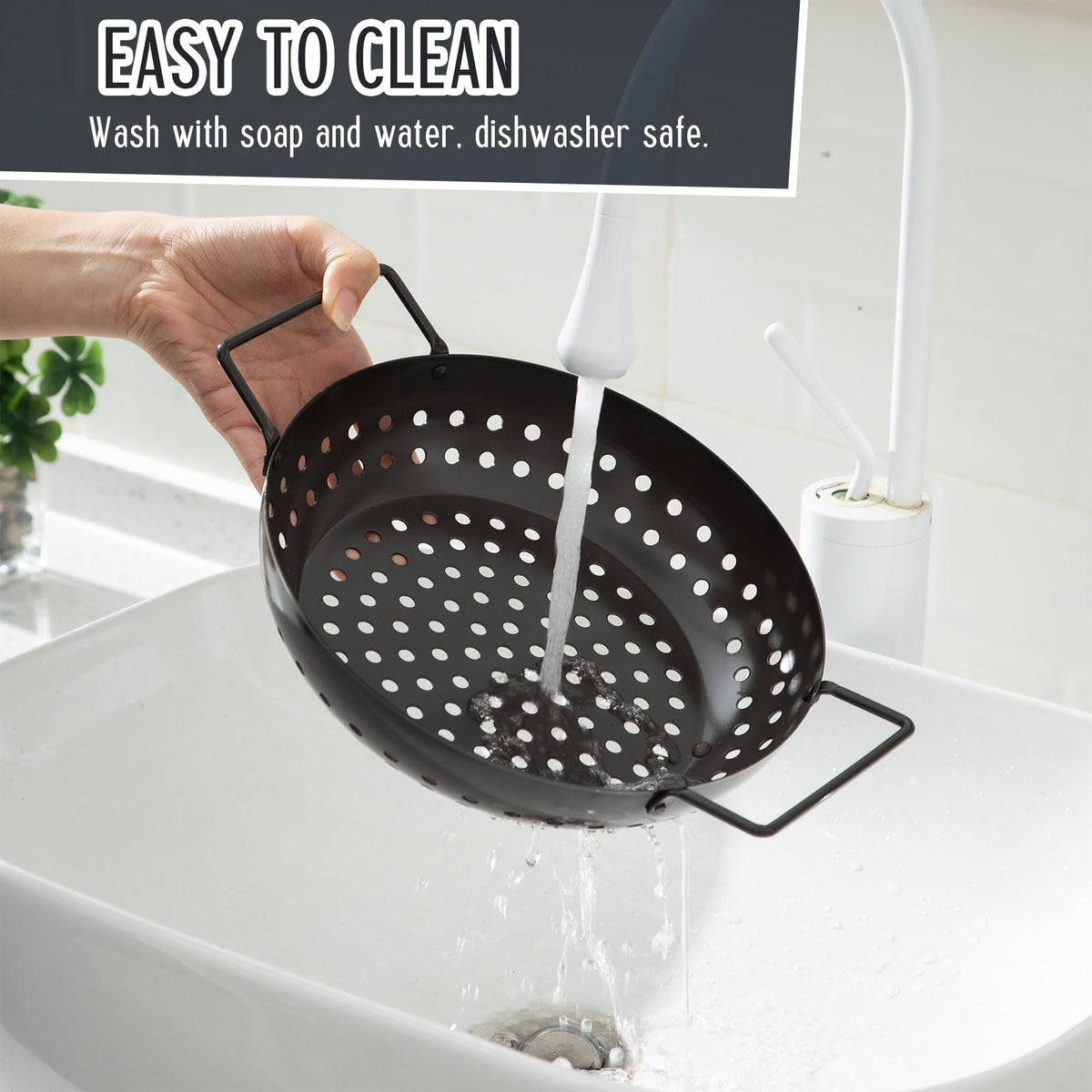 Teecyhooo perforated mesh promotes quick, even browning