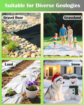 TeegRoow 8x stronger G-shaped staples anchor weed mats firmly