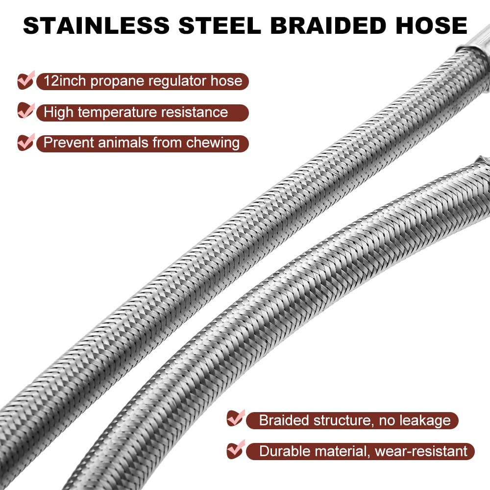 TEENGSE inverted flare end on propane hose for secure seal