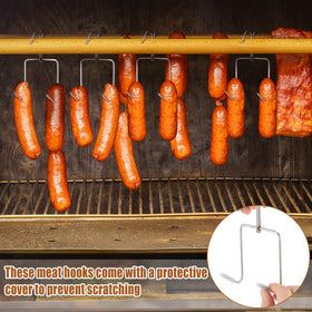Teenyyou outdoor grilling hooks in action for BBQ setups.