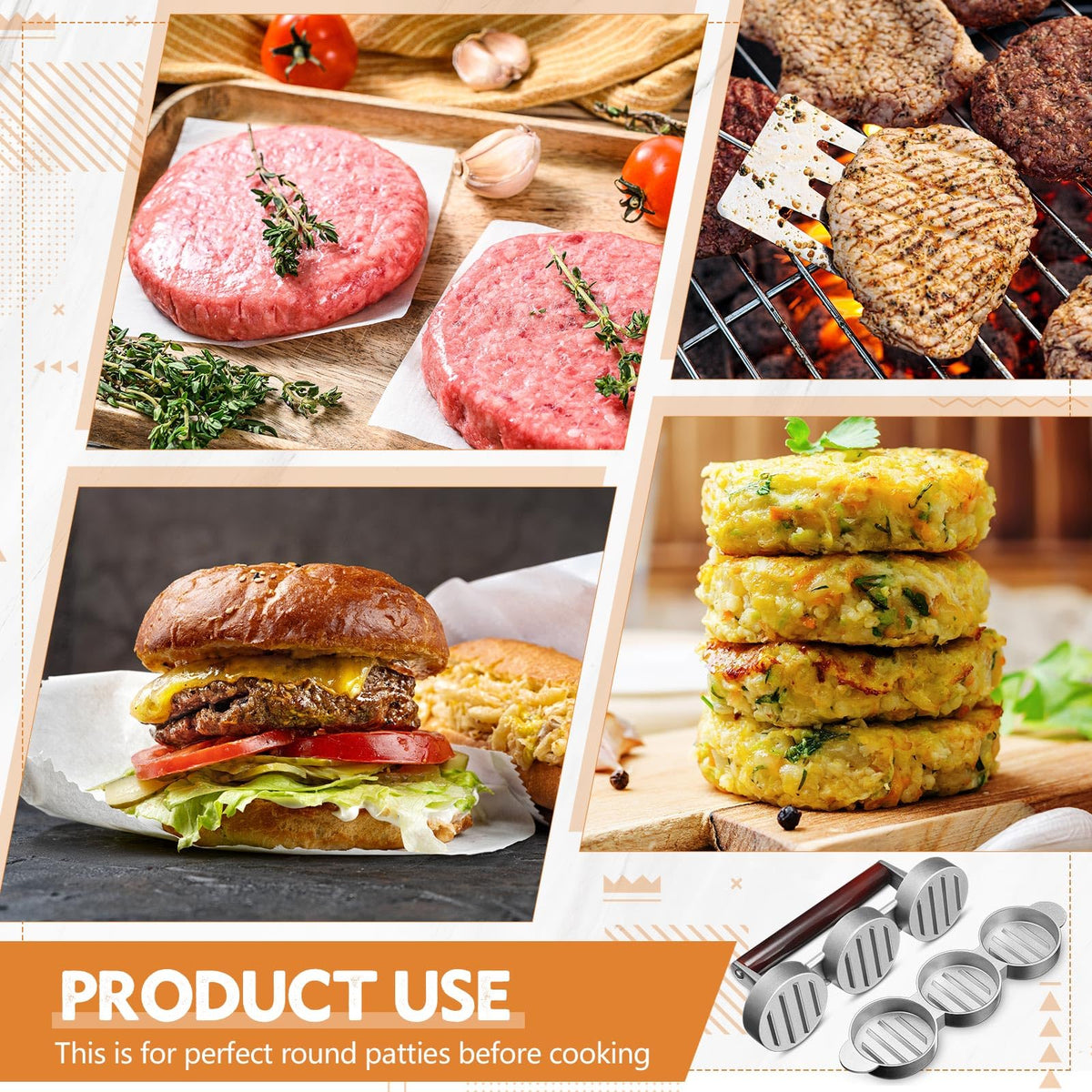 Teenyyou nonstick coating ensures easy patty release and cleanup