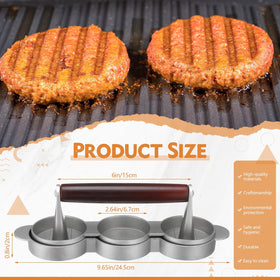 Teenyyou burger press showing patty formation and nonstick surface