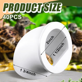 Teenyyou no-waste quail feeder design promotes cleaner feeding areas.