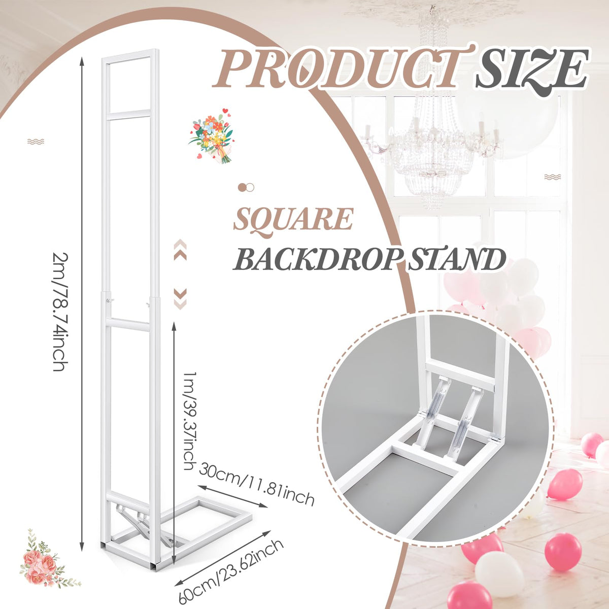 Teenyyou wedding arch stand portable and lightweight for quick setup