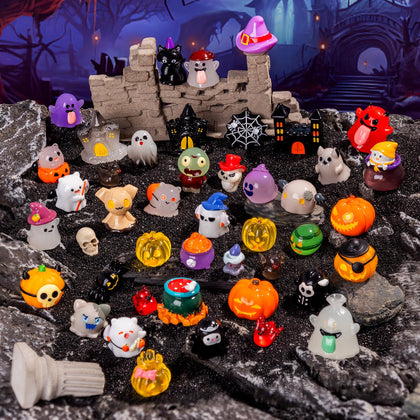 Teenzee Halloween figurines collection for mini scenes and crafts.