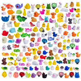 Teenzee mini resin duck figure for fairy garden decor and crafts