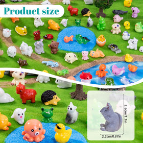 Teenzee mini resin animals - fish brighten micro landscapes with color.
