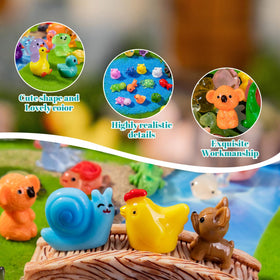 Teenzee mini resin frog figure for playful terrariums and crafts.