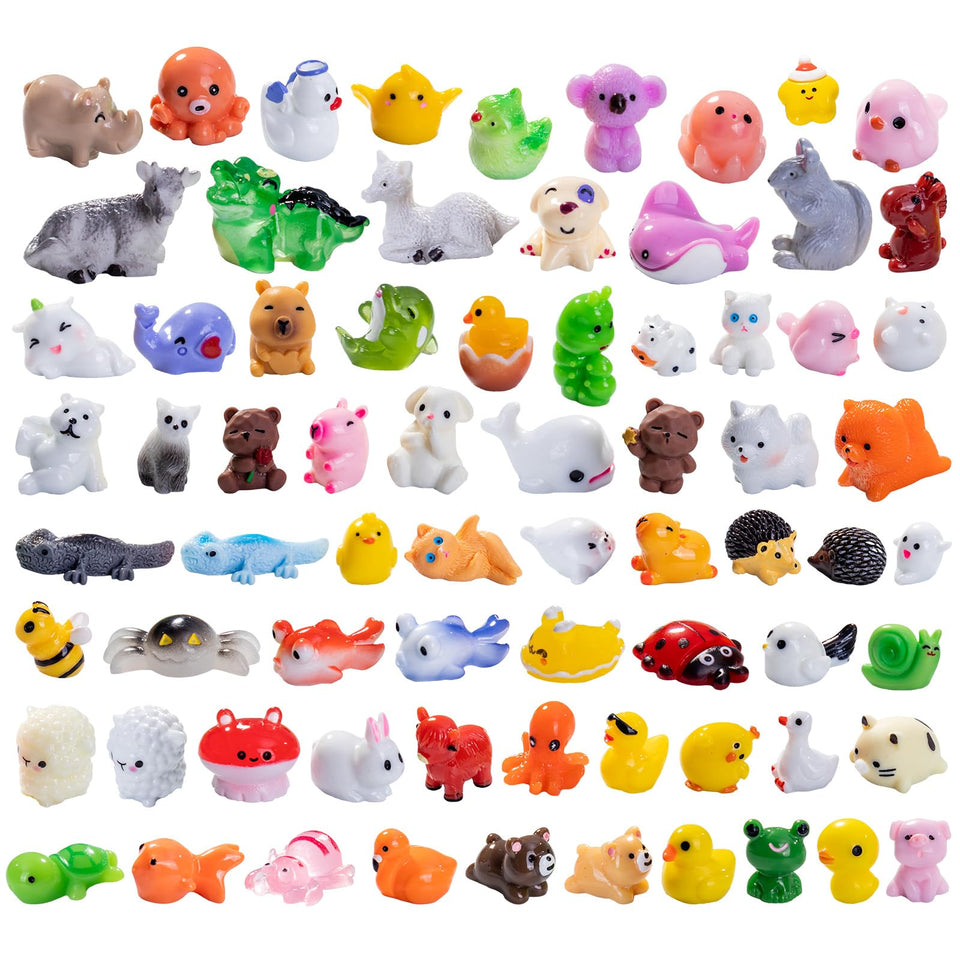 Teenzee mini resin animals - ladybugs for whimsical fairy garden accents.